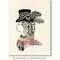 Deep Red Stamps Steampunk Lady Rubber Cling Stamp 3 x 4 inches